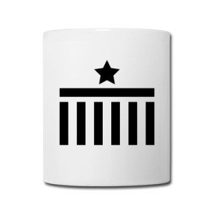 Coffee Mug Brandenburg Gate Star Black Design