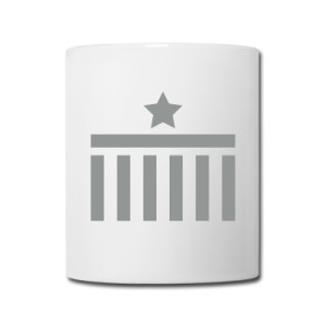 Coffee Mug Brandenburg Gate Star Grey Design
