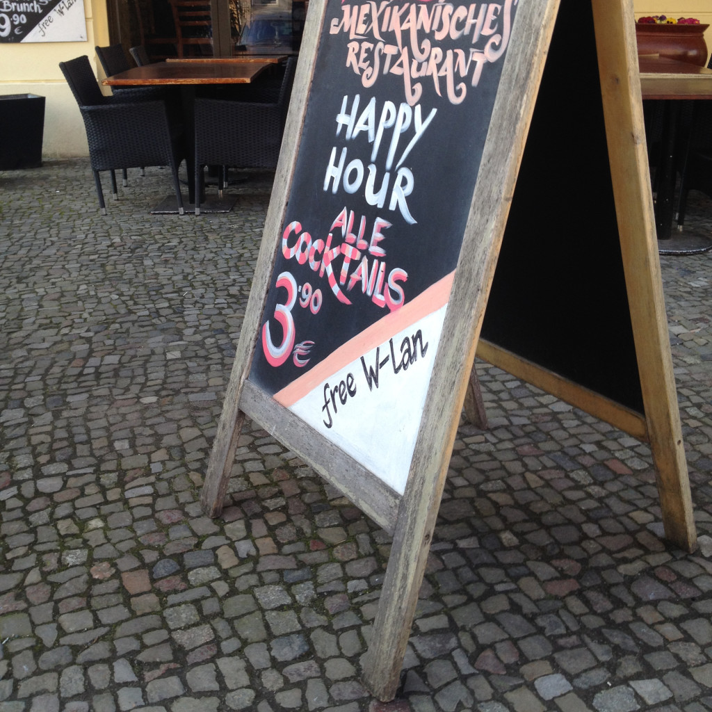 Free Wifi Berlin: free internet access at a restaurant