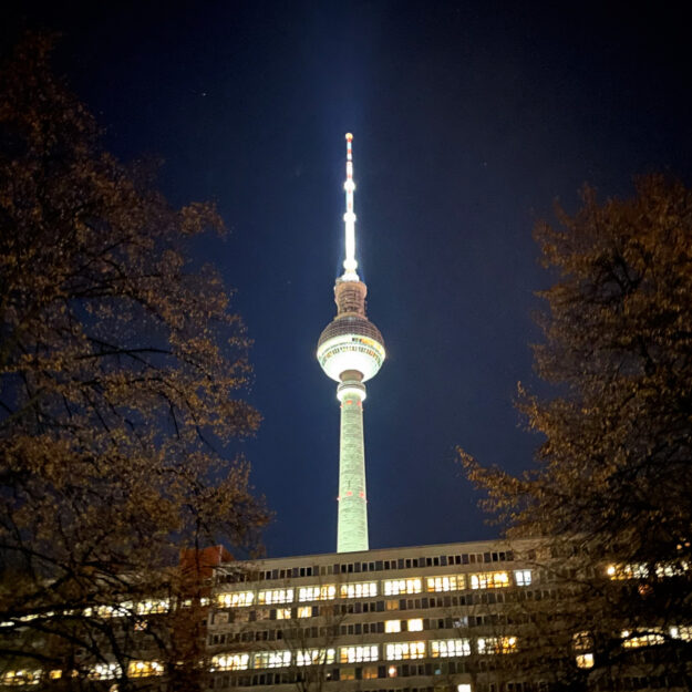 Berlin TV-Tower by night